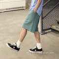 New Men's Pure Color Personality Casual Shorts Customized